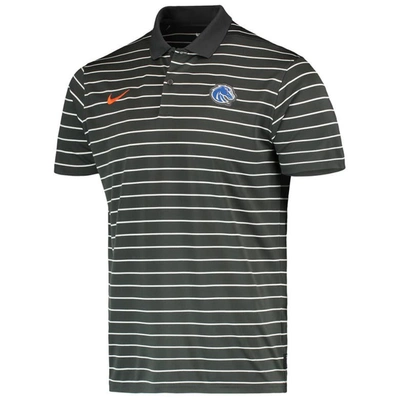 Shop Nike Anthracite Boise State Broncos Victory Stripe Performance 2022 Coaches Polo