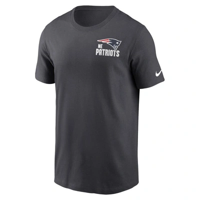 Shop Nike Anthracite New England Patriots Blitz Essential T-shirt
