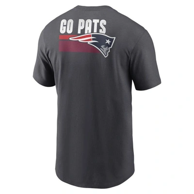 Shop Nike Anthracite New England Patriots Blitz Essential T-shirt