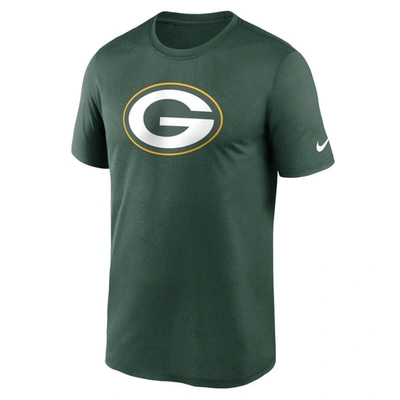 Shop Nike Green Green Bay Packers Legend Logo Performance T-shirt