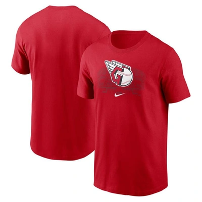 Shop Nike Red Cleveland Guardians Logo Local Team T-shirt