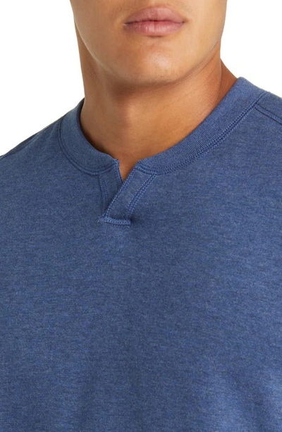 Tommy Bahama Flip Coast Abaco Reversible Jacquard Sweatshirt In Blue Note Heather