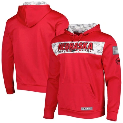 Shop Colosseum Red Nebraska Huskers Oht Military Appreciation Team Color Pullover Hoodie