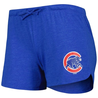 Shop Concepts Sport Heather Royal Chicago Cubs Meter Knit Raglan Long Sleeve T-shirt & Shorts Sleep Set