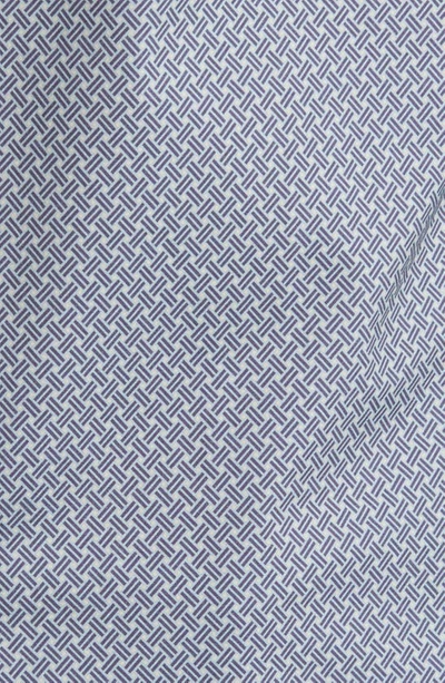 Bugatchi James Ooohcotton® Geometric Print Stretch Cotton Button-up Shirt In Khaki