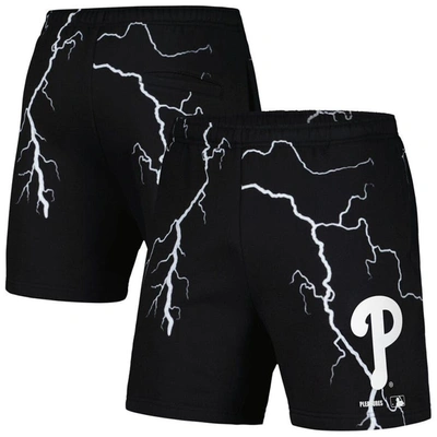 Shop Pleasures Black Philadelphia Phillies Lightning Shorts