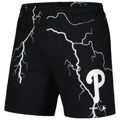 Shop Pleasures Black Philadelphia Phillies Lightning Shorts