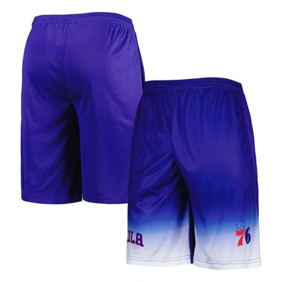 Shop Fanatics Branded Royal Philadelphia 76ers Fadeaway Shorts