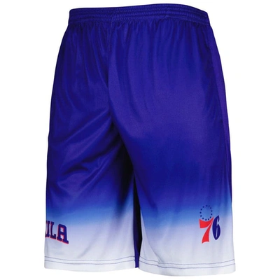 Shop Fanatics Branded Royal Philadelphia 76ers Fadeaway Shorts