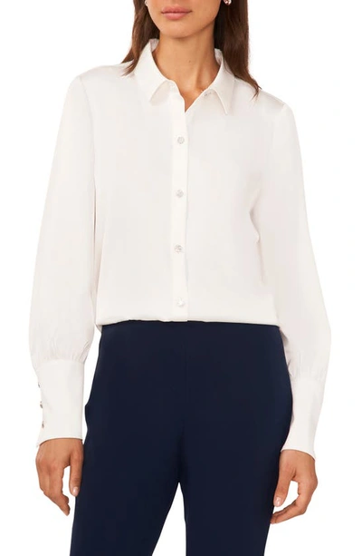 Shop Halogen (r) Button-up Shirt In New Ivory