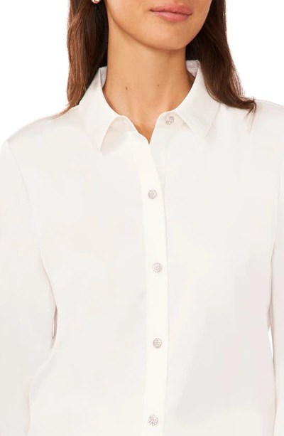 Shop Halogen (r) Button-up Shirt In New Ivory