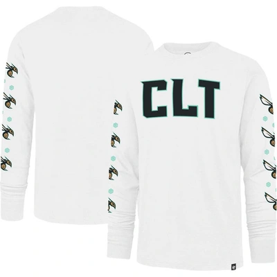 Shop 47 ' White Charlotte Hornets City Edition Downtown Franklin Long Sleeve T-shirt
