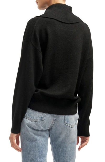 Shop Equipment Mathilde Turtleneck Cashmere Sweater In True Black