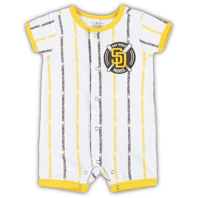 Shop Outerstuff Newborn & Infant White San Diego Padres Ball Hitter Romper