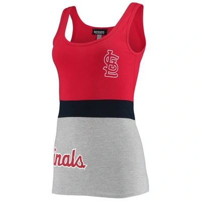 Shop Refried Apparel Red St. Louis Cardinals Sustainable Tri-blend Tank Top