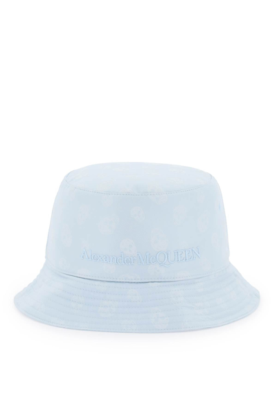 Shop Alexander Mcqueen Skull Bucket Hat Women In Blue
