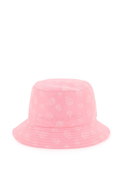 Shop Alexander Mcqueen Skull Bucket Hat Women In Pink