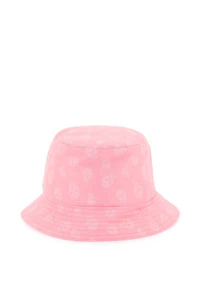 Shop Alexander Mcqueen Skull Bucket Hat Women In Pink