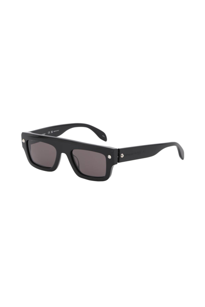 Shop Alexander Mcqueen Spike Studs Sunglasses Women In Black