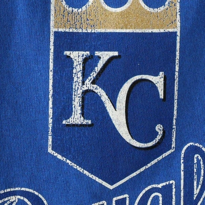 Shop Soft As A Grape Kansas City Royals Youth Distressed Logo T-shirt