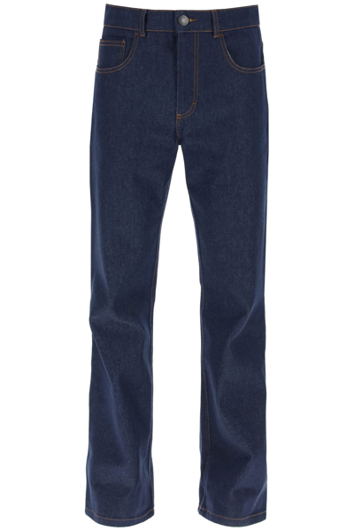 Shop Ami Alexandre Mattiussi Ami Paris Flared Jeans With Dark Wash Men In Blue