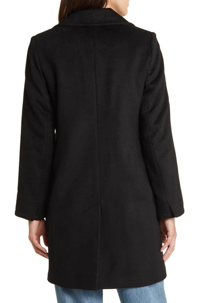 Shop Sam Edelman Wool Blend Blazer Coat In Black