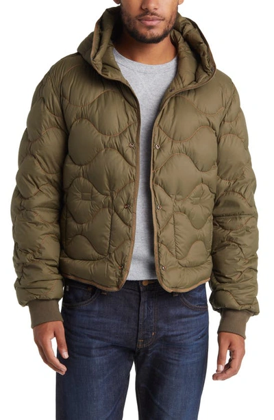 Shop Parajumpers Gobi Hooded Down Bomber Jacket In Toubre