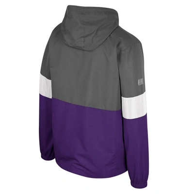Shop Colosseum Charcoal Kansas State Wildcats Miles Full-zip Jacket