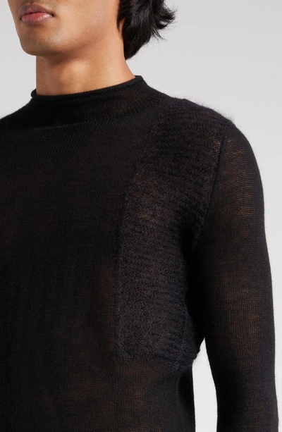 Shop Rick Owens Harness Wool Sweater In Black