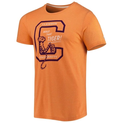 Shop Homefield Heathered Orange Clemson Tigers Hold That Vintage T-shirt In Heather Orange