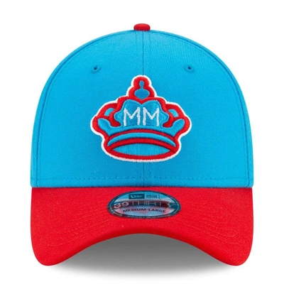 Shop New Era Blue/red Miami Marlins 2021 City Connect 39thirty Flex Hat