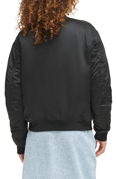 Shop Levi's Oversize Bomber Jacket In Black