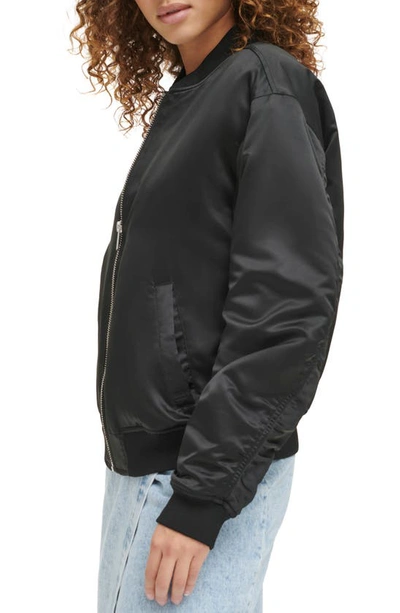 Shop Levi's Oversize Bomber Jacket In Black