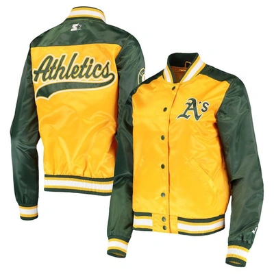 Shop Starter Gold Oakland Athletics The Legend Full-snap Jacket