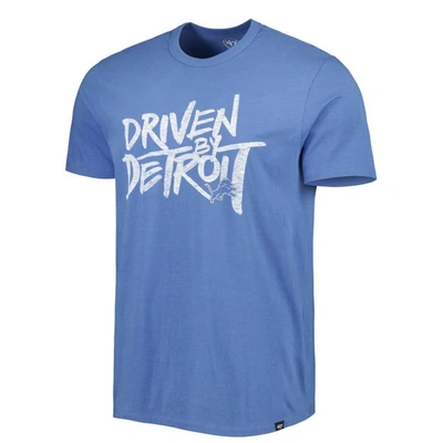 Shop 47 ' Blue Detroit Lions Driven By Detroit T-shirt