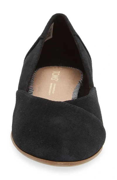 Shop Toms Eve Flat In Black/ Black