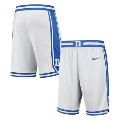 Shop Nike White Duke Blue Devils Limited Basketball Shorts