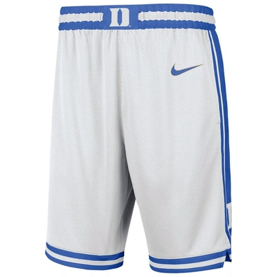 Shop Nike White Duke Blue Devils Limited Basketball Shorts
