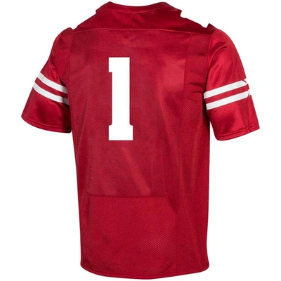 Shop Under Armour #1 Red Wisconsin Badgers Replica Football Jersey