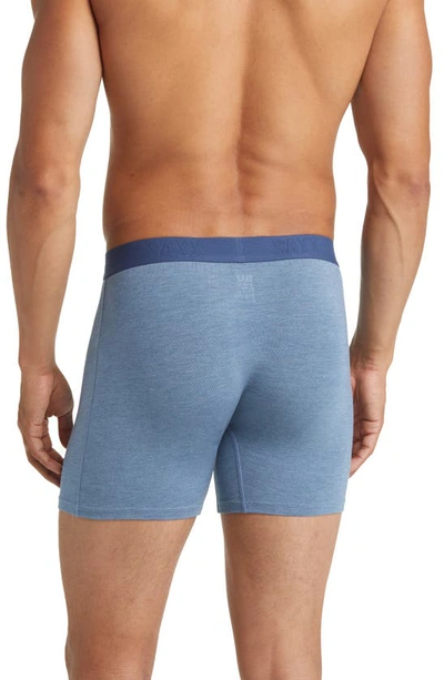 Shop Saxx Ultra Super Soft Relaxed Fit Boxer Briefs In Stone Blue Heather