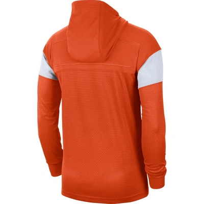 Shop Nike Orange Clemson Tigers Sideline Jersey Pullover Hoodie