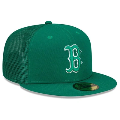 Shop New Era Green Boston Red Sox 2022 St. Patrick's Day 59fifty Fitted Hat