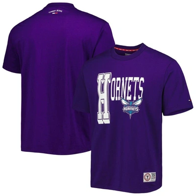 Shop Tommy Jeans Purple Charlotte Hornets Mel Varsity T-shirt