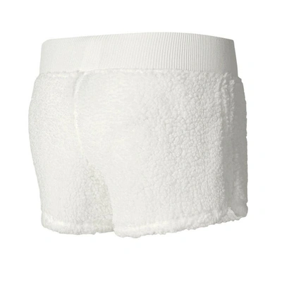 Shop Concepts Sport White New England Patriots Fluffy Pullover Sweatshirt & Shorts Sleep Set