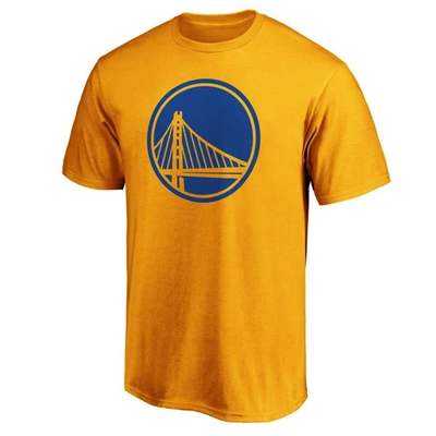 Shop Fanatics Branded Gold Golden State Warriors Primary Team Logo T-shirt