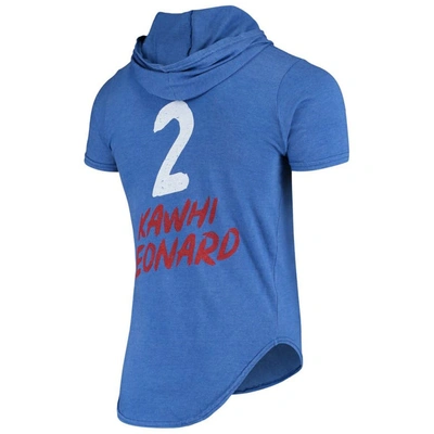 Shop Fanatics Branded Kawhi Leonard Heathered Royal La Clippers Hoodie Tri-blend T-shirt