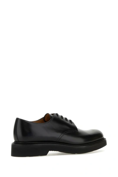 Shop Church's Man Black Leather Lynn Lace-up Shoes