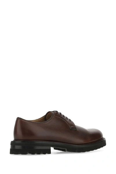Shop Church's Man Chocolate Leather Shannon Lace-up Shoes In Brown