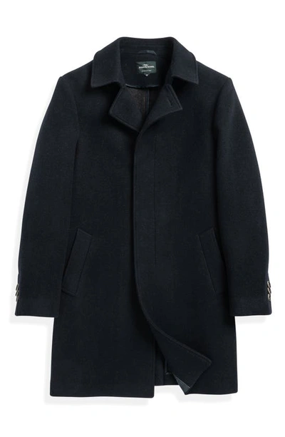 Shop Rodd & Gunn Murchison Wool Blend Overcoat In Midnight