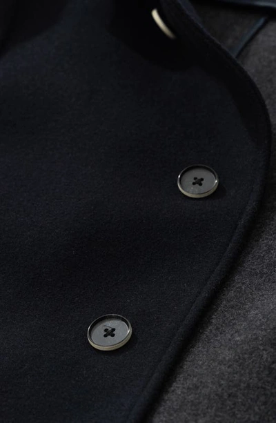 Rodd & Gunn Murchison Wool Blend Overcoat In Midnight